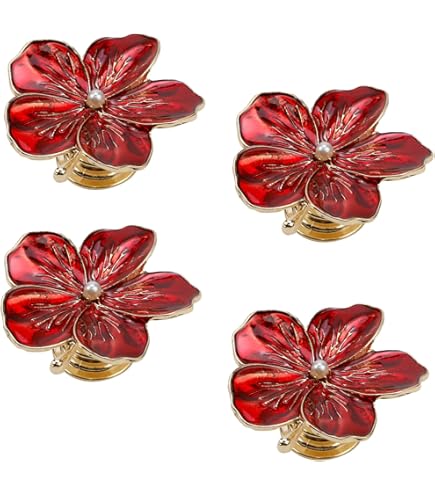LLDYNW 4 Pcs Petal Handles Colorful Drawer Knobs Flower