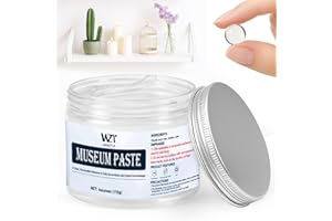 WAN2TLK 110g Clear Museum Glue Gel, Reusable & Removable Putty Wax for Securing Artifacts, Antiques, and Decorations Against 