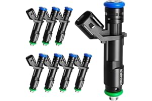 SeyPon Set of 8 Upgraded High Performance Fuel Injectors Fit for Ford: F150 F250/F350 Super Duty Expedition, for Lincoln: Navigator/Mark LT, V8 5.4L 2005-2007, OEM # 5C3Z9F593DA, 4G2142, FJ817