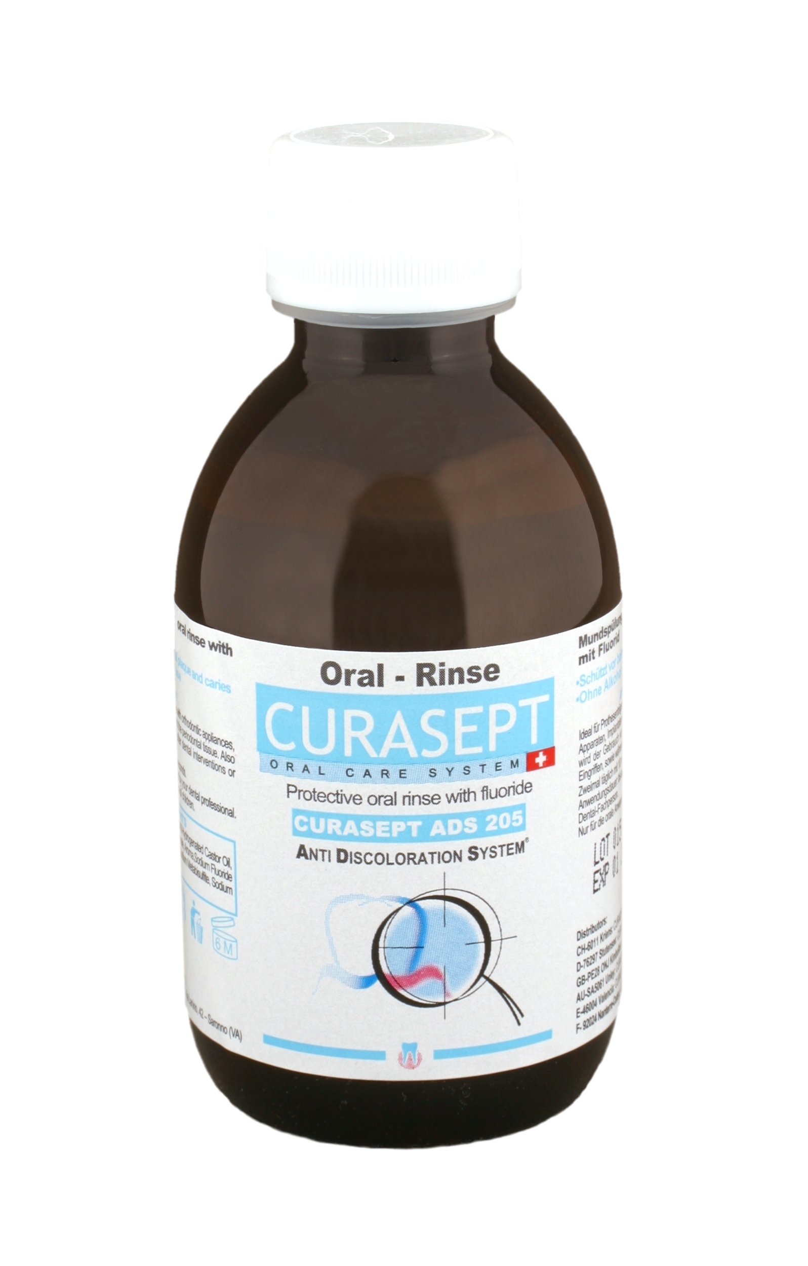 Curasept Maintenance Mouthwash 0.05% 200ml - Pack of 4