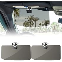 JOYTUTUS 2 Pack Car Sun Visor Extender - Polarized Rotatable Visor For SUV & Truck Windshield