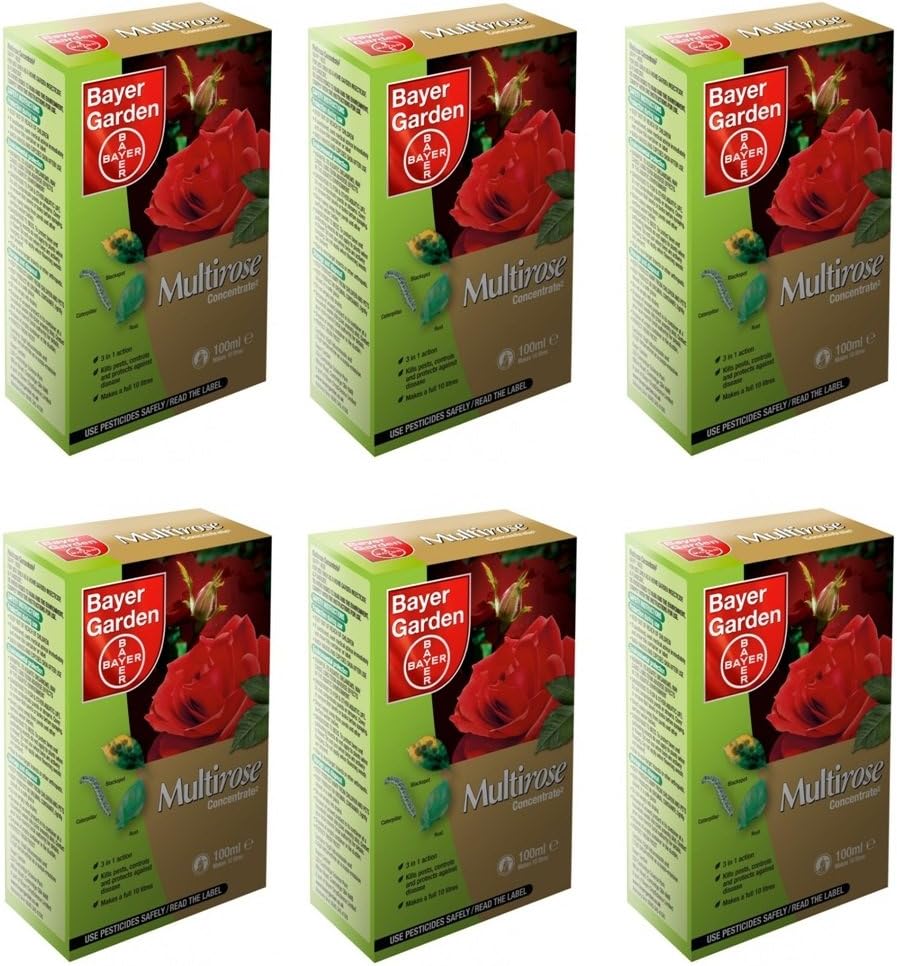 6 x Bayer Garden - Multirose Concentrate Bug Killer - 100ML