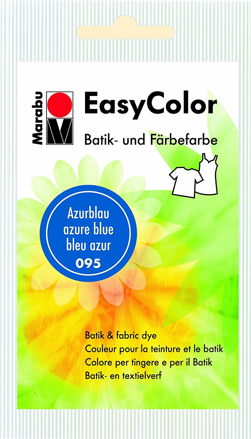 Marabu Easy Colour Fabric Dye 25g - 095 Azure Blue
