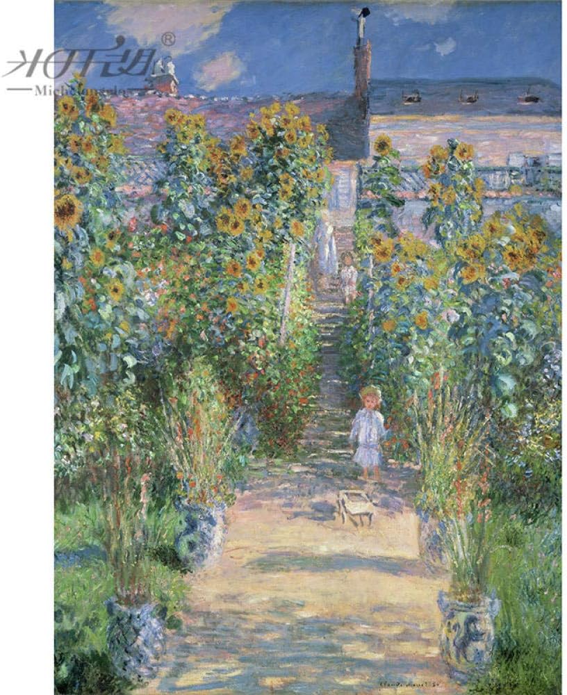 kkxka wooden Puzzle Claude Monet Artist S Garden At Vetheuil Painting Kid Educational Toy（1000 Pieces）