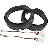 ACROPIX 6.5" Car Speaker Adapter Spacer Ring with Wire Combination Fit for Volkswagen Passat 1998-2016 - Pack of 1