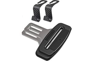 ACCSPRO Seat Headrest Hooks, Universal Car Accessories Suits Most of The Vehicles, Gift for Birthdays, Dog Owners, Men & Women (2+2 Pack)