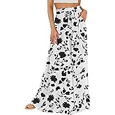 Buauty Women's Wide Leg Pants High Waist Palazzo Pants Boho Flowy Dress Pants 2026 Summer Trendy Casual Lounge Beach Trousers