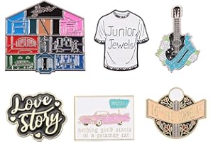 beyonday Creative Singer Enamel Pins with Velvet Bag, Lyrics Album Inspired Pins for Fans Concert Friendship Brooch Music Lapel Pins on Backpacks Clothes Jeans Hats Gifts for Enthusiasts Women Adults