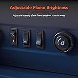 Warmlite Wingham Log Effect Stove with Realistic LED Flame 2000W Black WL46019 view 4