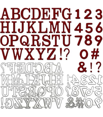 OTCRAFT Grote 26 Letters Dies voor Kaarten Maken DIY Scrapbooking
