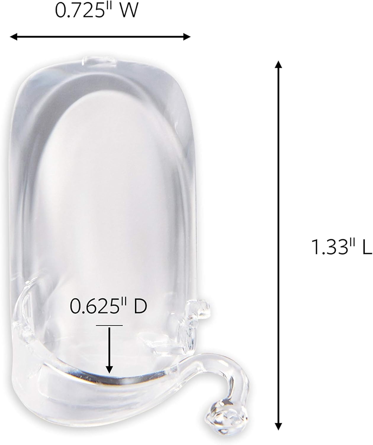 Command Outdoor Rope Light Clips, Clear (17301CLRAW-ES) - - 