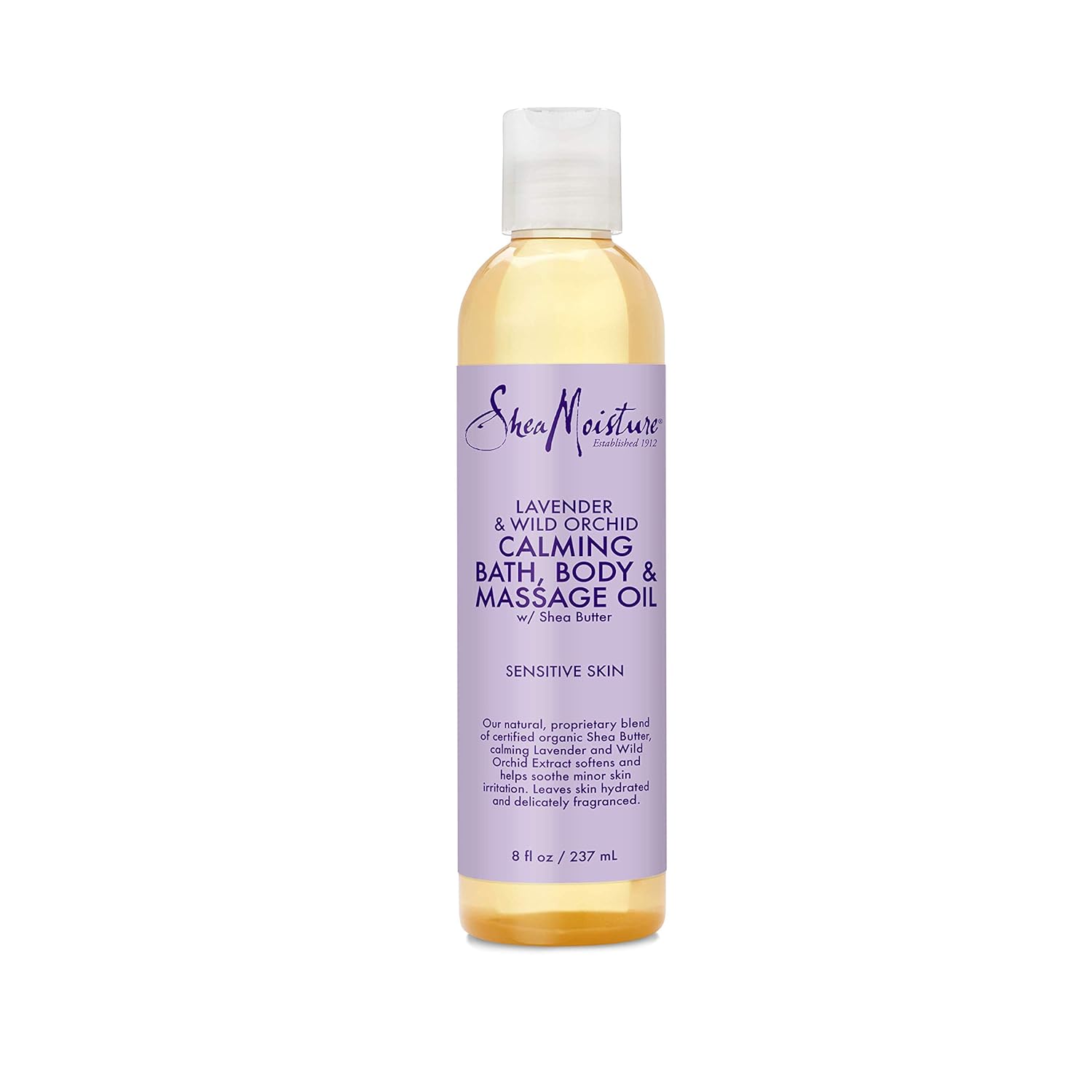 SheaMoisture Bath, Body & Massage Lotion & Oil Moisturizer for Sensitive Skin Lavender Wild Orchid Shea Butter 8 oz : Shea Moisture Lavender Wild Orchid : Beauty