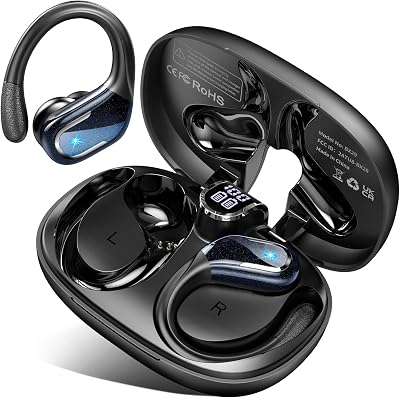Auriculare Inalámbricos Deportivos, 75H Auriculares Bluetooth 5.4 Estéreo