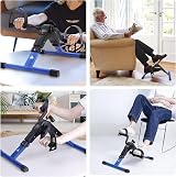 EVOLAND Pedal Exerciser Arm and Leg Mini Bike Foldable Blue view 5