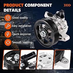 Daysyore Power Steering Pump 21-5456 with Pulley