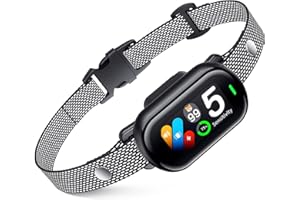 NOIDECE Bark Collar, Automatic Dog Barking Collar with Beep, Vibration, 5 Sensitivity Levels, Bark Counter, Waterproof Anti Bark Collar for Small Medium Large Dogs 8-120lbs (Black)