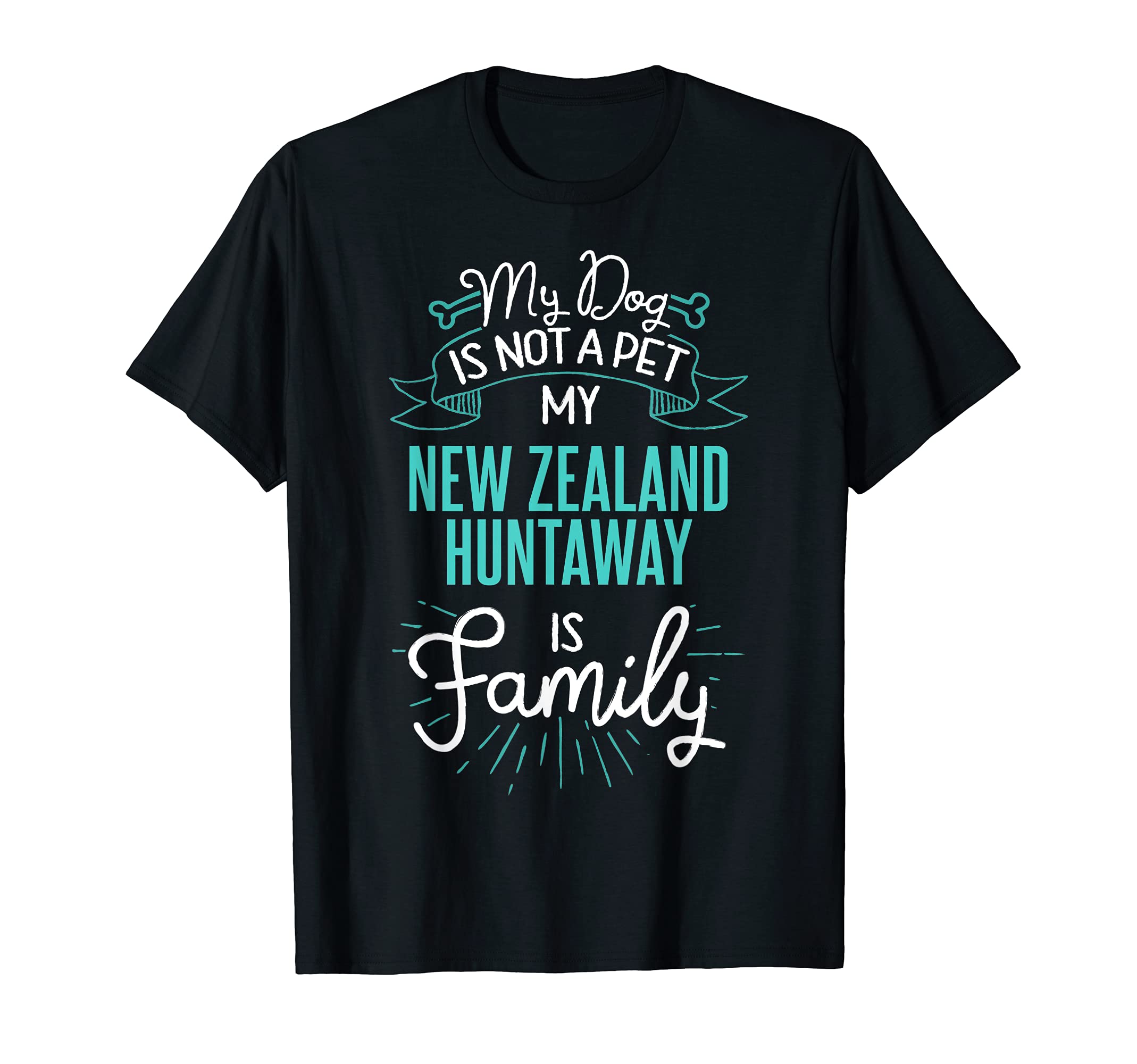 Cute New Zealand Huntaway Design Family Dog Gift T-Shirt