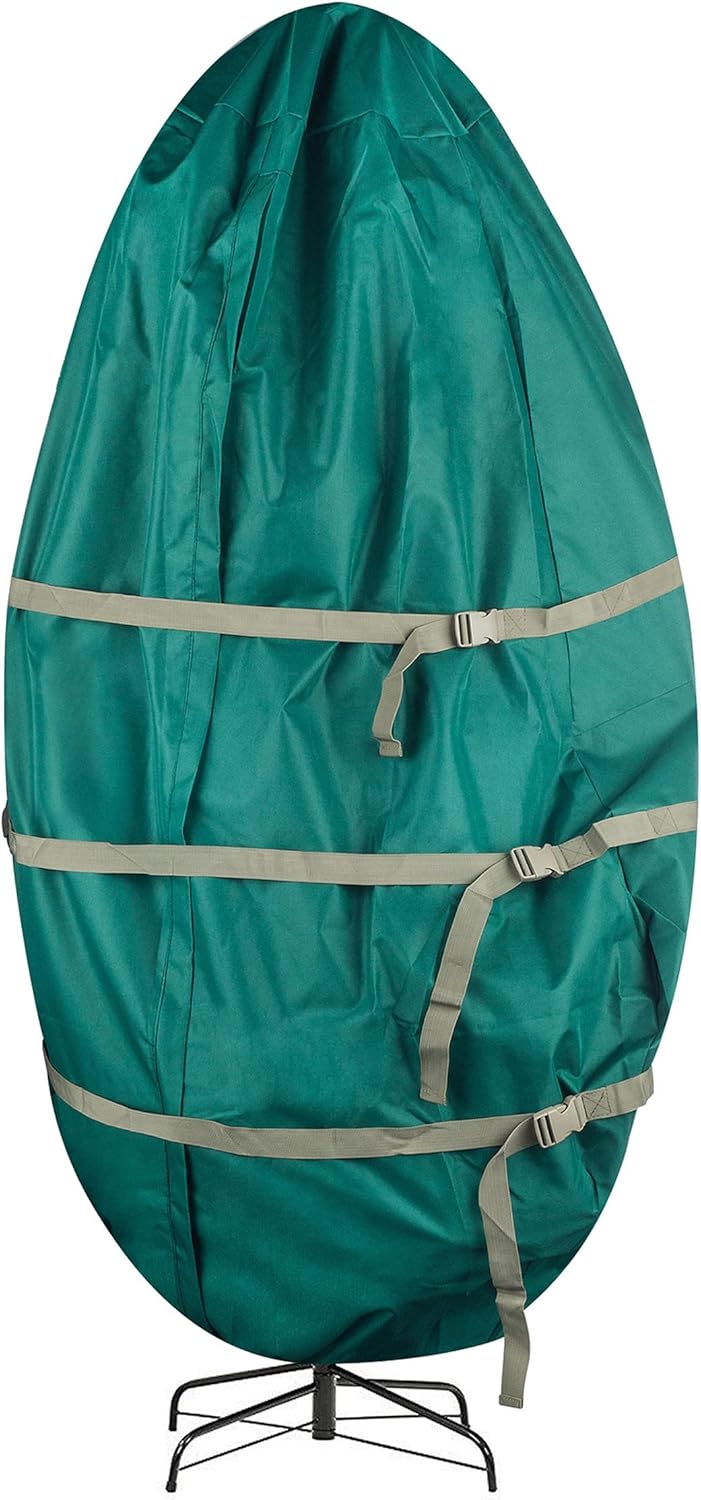 Holiday Décor Storage - Tiny Tim Totes 83-DT5582 Premium Upright Christmas Tree Canvas Storage Cover Bag | 7.5 FT | Green, Foot