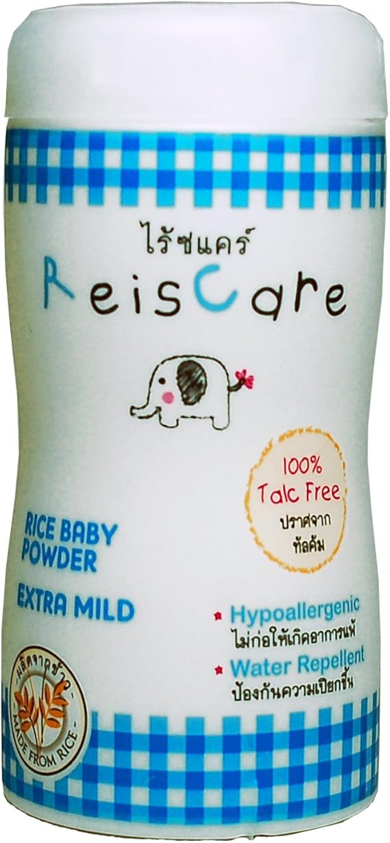 Talc Free Baby Powder Natural NonGMO Rice Starch Acne Talcumfree