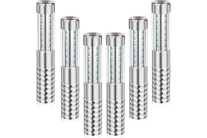 HAIABEI 6 PCS Strobe Baton Light Bottle Service Lights Sparklers Reusable Champagne Bottles Handheld Light Topper for Bar Nightclub Wedding Birthday Party Concert (6 Silver)