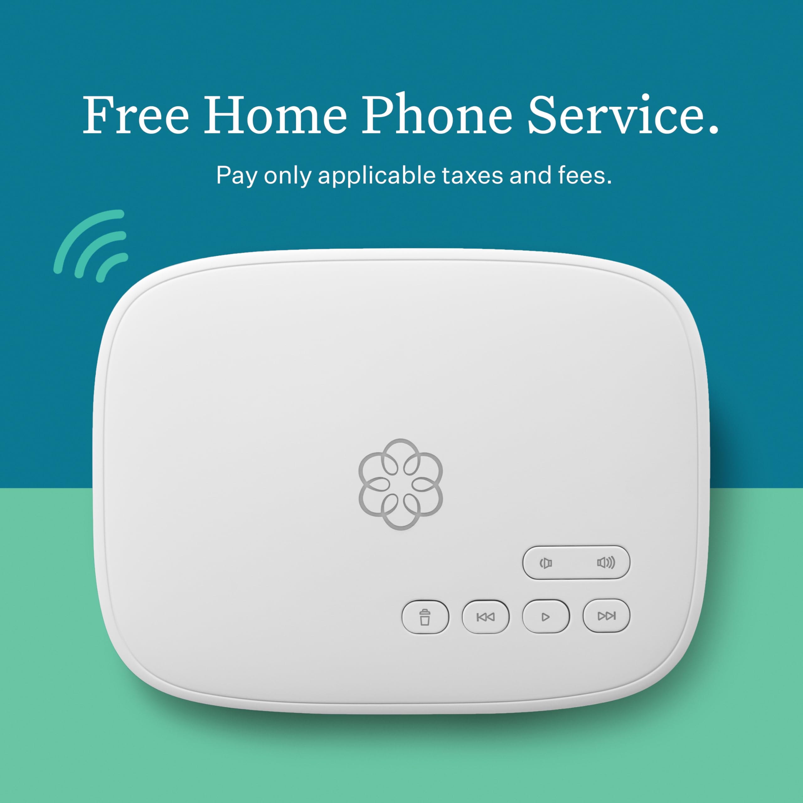 Ooma Telo Air 2 Wi-Fi Free Internet Home Phone Service and HD3 Cordless Handset. Affordable landline Replacement. Unlimited Nationwide Calling. Mobile app. Low International Rates. Blocks robocalls.