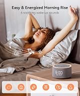 Dreamegg D1+ White Noise Machine with Alarm Clock and Night Light view 4
