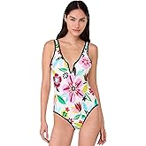 kate spade new york Womens Safari Floral V Wire One Piece