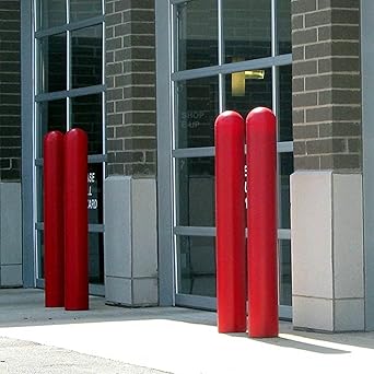 Red Bollard Cover 4 X 52 Smooth Heavy Duty 1 4 Thickness By Ideal Shield Amazon Com Industrial Scientific