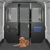 StarONE Van Partition Fit for 2015-2026 Ford Transit 150/250/350 Mid Roof | Steel Bulkhead with Hinged Door for Driver Protection; Acrylic Window;Noise &amp; Heat Barrier; Long Material &amp; Quick Tool Access