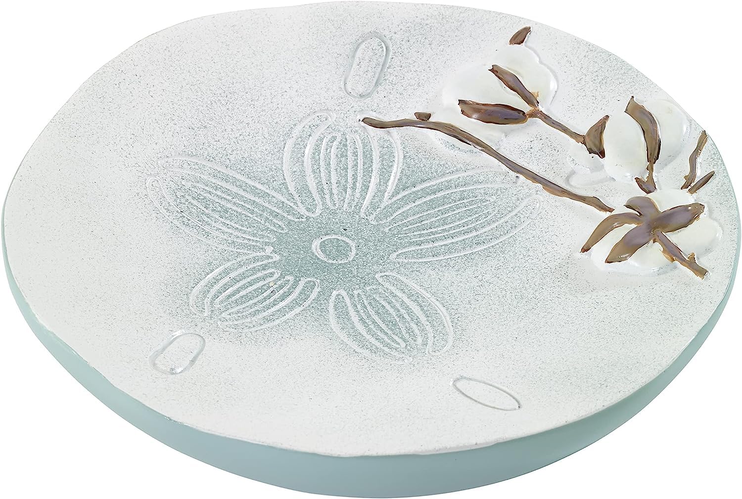 Avanti Linens Farmhouse Shell Collection, Resin, Multicolor, Soap Dish