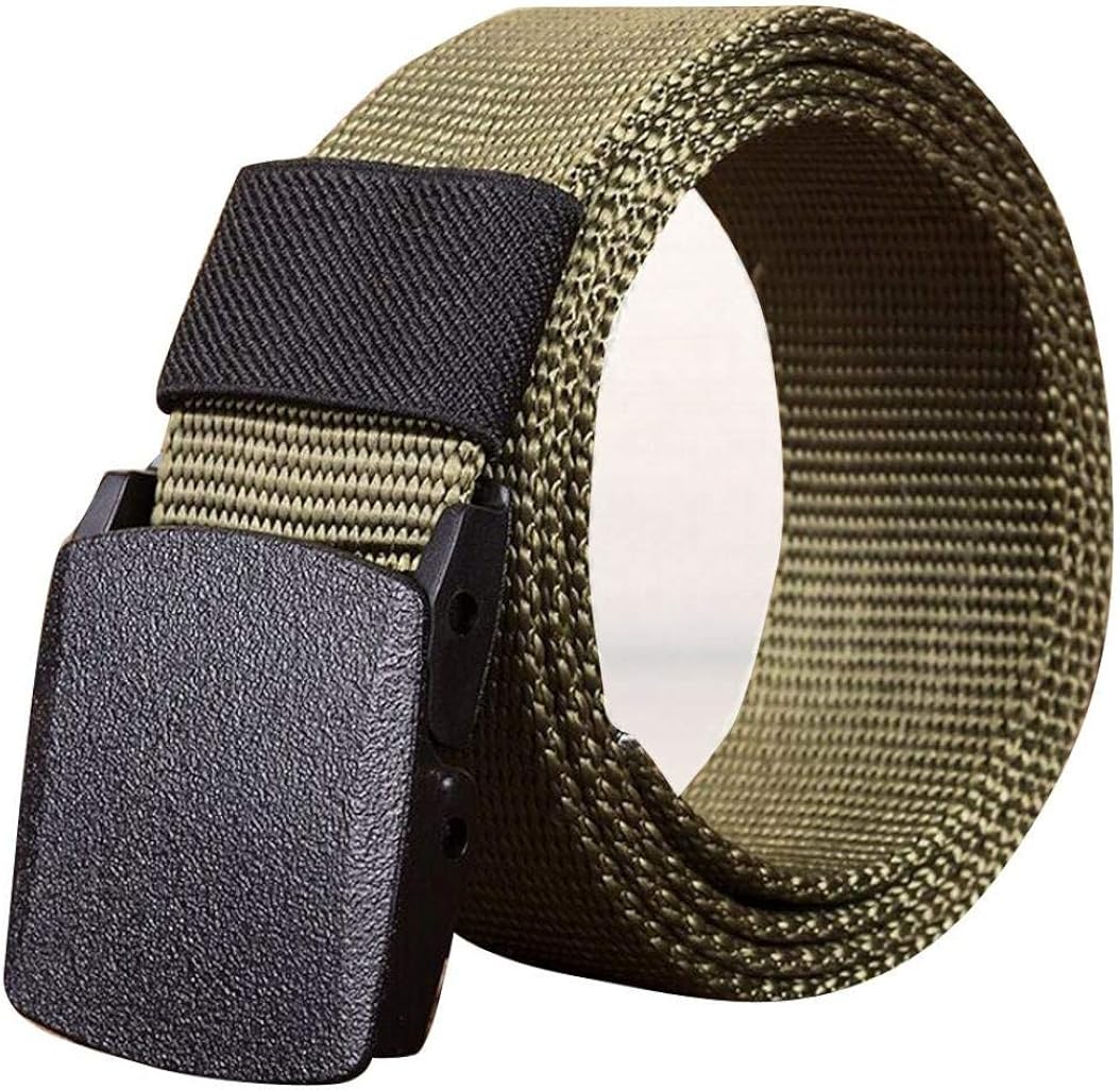 Men Belt Thickened Nylon Breathable Canvas Classic Belt Cloth Outdoor