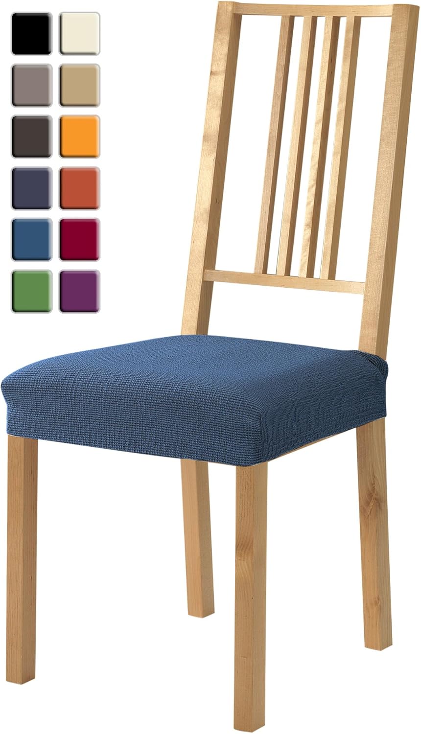 SCHEFFLER-HOME LIVE HOMESTYLE Coprisedie Stretch Grigio - Set Da 6 - Elastici Per Sedia Con Schienale Alto - Facili Da Montare