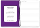 Lifestyle Planners Better Health Journal A5 104 undated pages Purple view 2