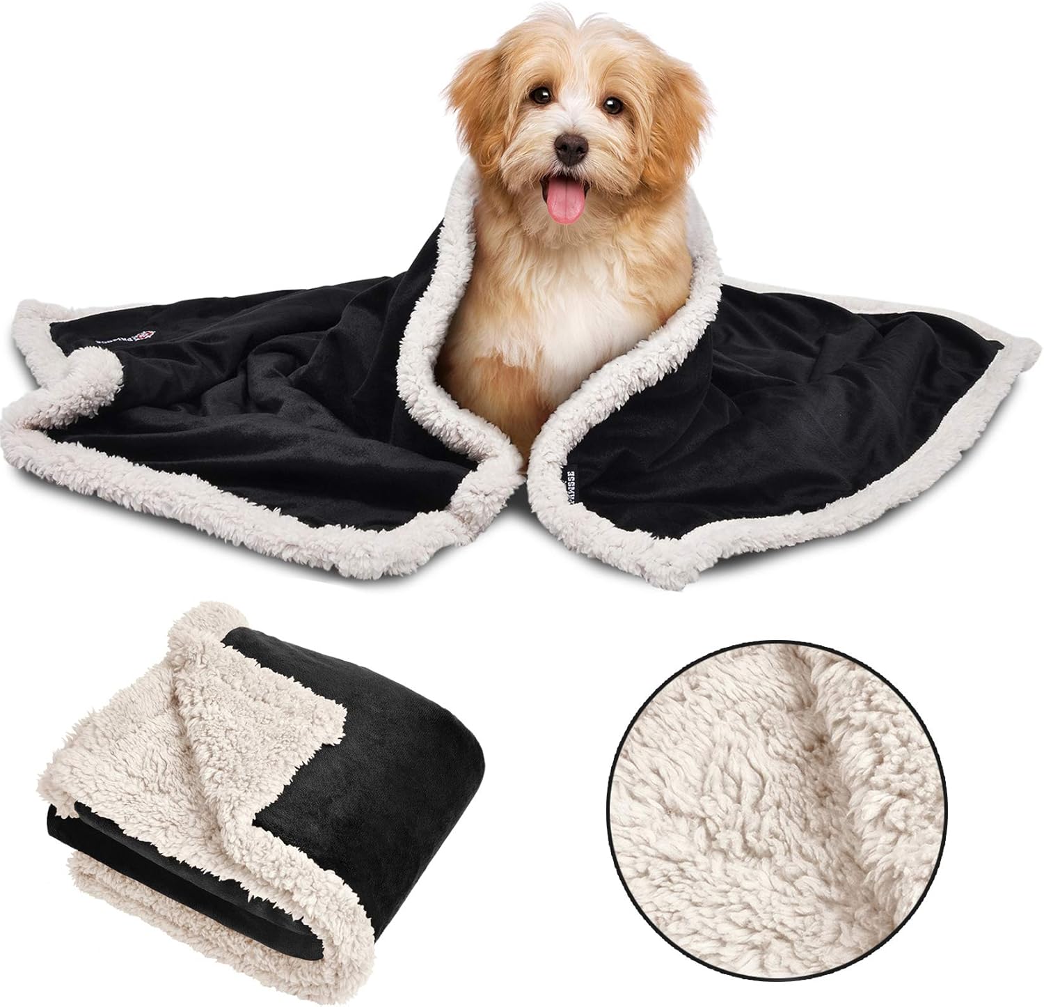 Pawsse Hundedecken Waschbar Hundematte Dickes SherpaFleece Luxuriöses