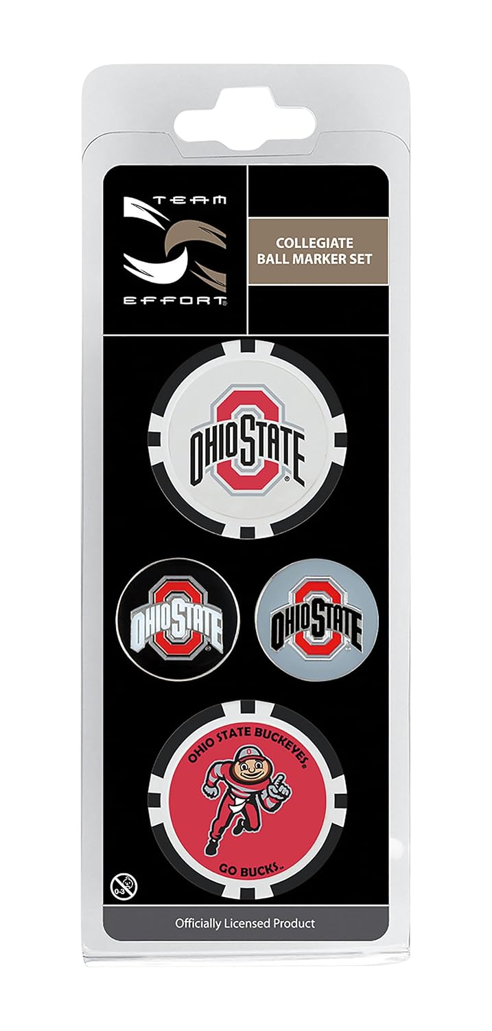 Team Effort Collegiate Ball Marker Set