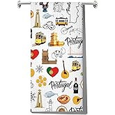 JNIAP Portugal Kitchen Towel Portugal Gifts Portuguese Kitchen Towels Portugal Housewarming Gift Portugal Dish Towels(Portuga KT)