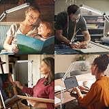 BIENSER LED Desk Lamp with Clamp Swing Arm 3 Color Modes 10 Brightness Levels view 7