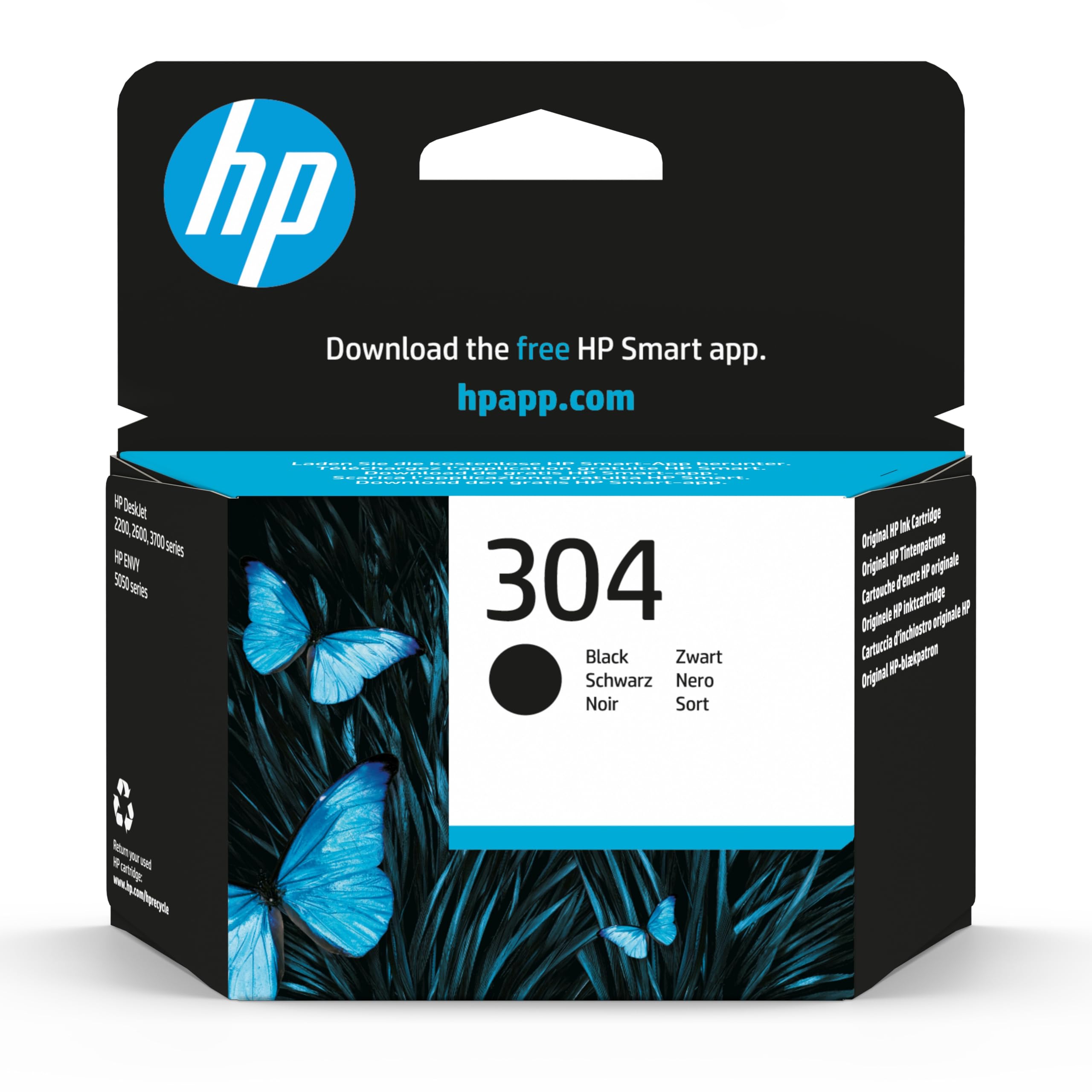 HP Inkjet Cartridges, Black, Standard (Pack of 1)