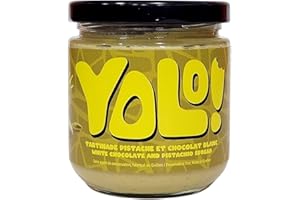 Yolo White Chocolate and Pistachio Spread, Preservative-Free, Made in Quebec