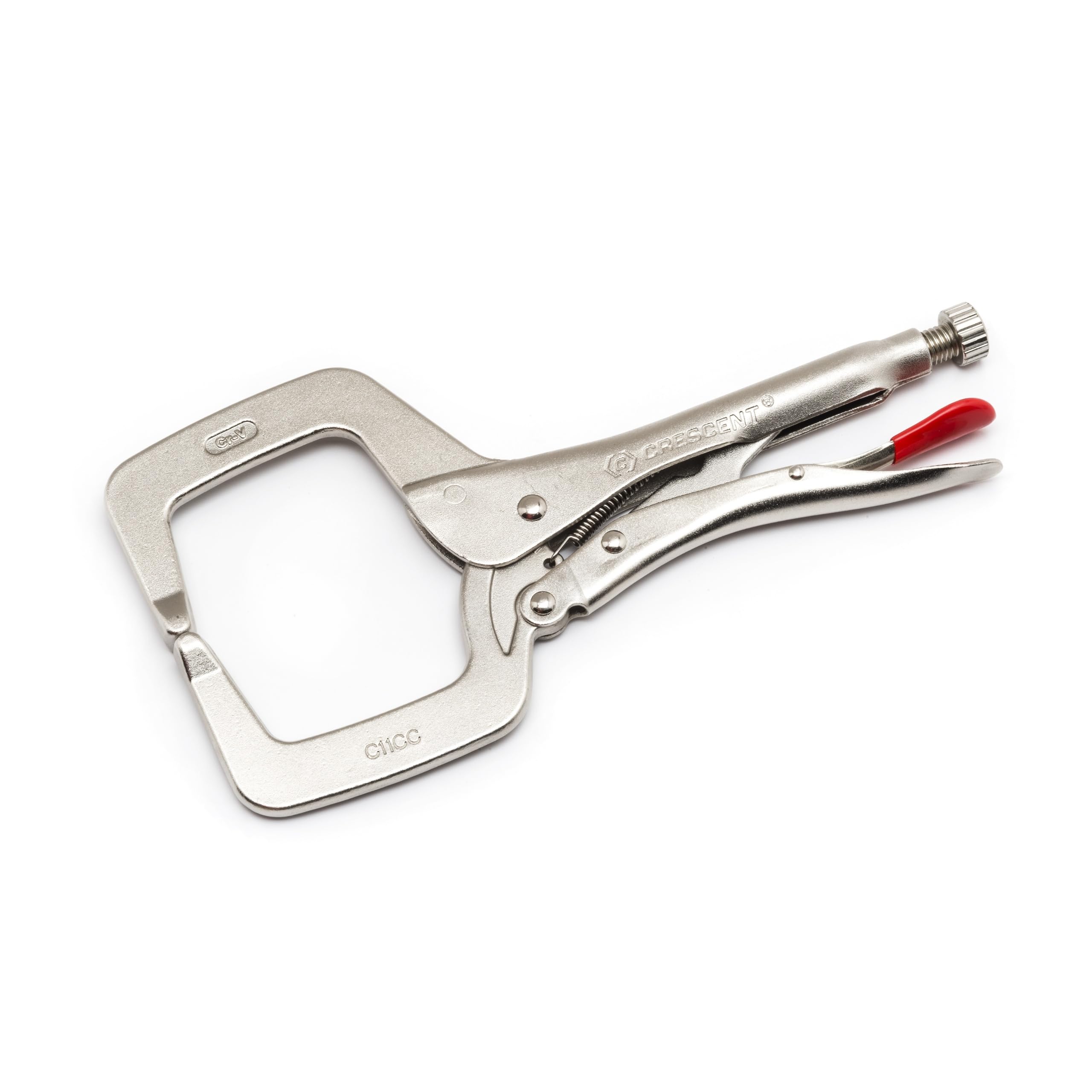 Crescent C11CCVN 279mm/11-Inch Locking C-Clamp Pliers with Regular Tips - Silver