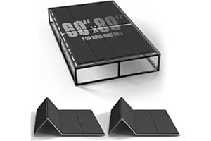 Imperius Folding Spring Box, 10MM, Bed Support Flat Noodles, Queen Size 60x80'' ﻿Light and Thin, Breathable, Noise Minimizing,Moisture Resistant Bunkieboards