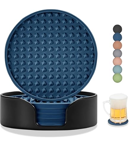 Glitter Coasters For Car Interior Decoration Bling Car Coasters, Wisdompro 2 Pack PVC Car Cup Holder Insert Coaster - Anti Slip Universal Vehicle Interior Accessories Crystal Glitter Cup Mats For Car Coasters