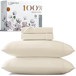 Carressa Linen 100% Organic Cotton Sheet Set Twin