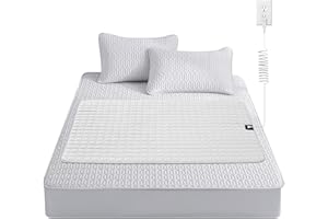 MURT Grounding Mat for Bed, 35"x50" Silver Fiber Earthing Sheet with Grounding Cord, for Better Sleep, Pain Relief & Stress Reduction, Includes Outlet Tester