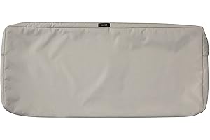 Classic Accessories Ravenna Water-Resistant Patio Chaise Cushion Cover, 72 x 21 x 3 Inch, Mushroom