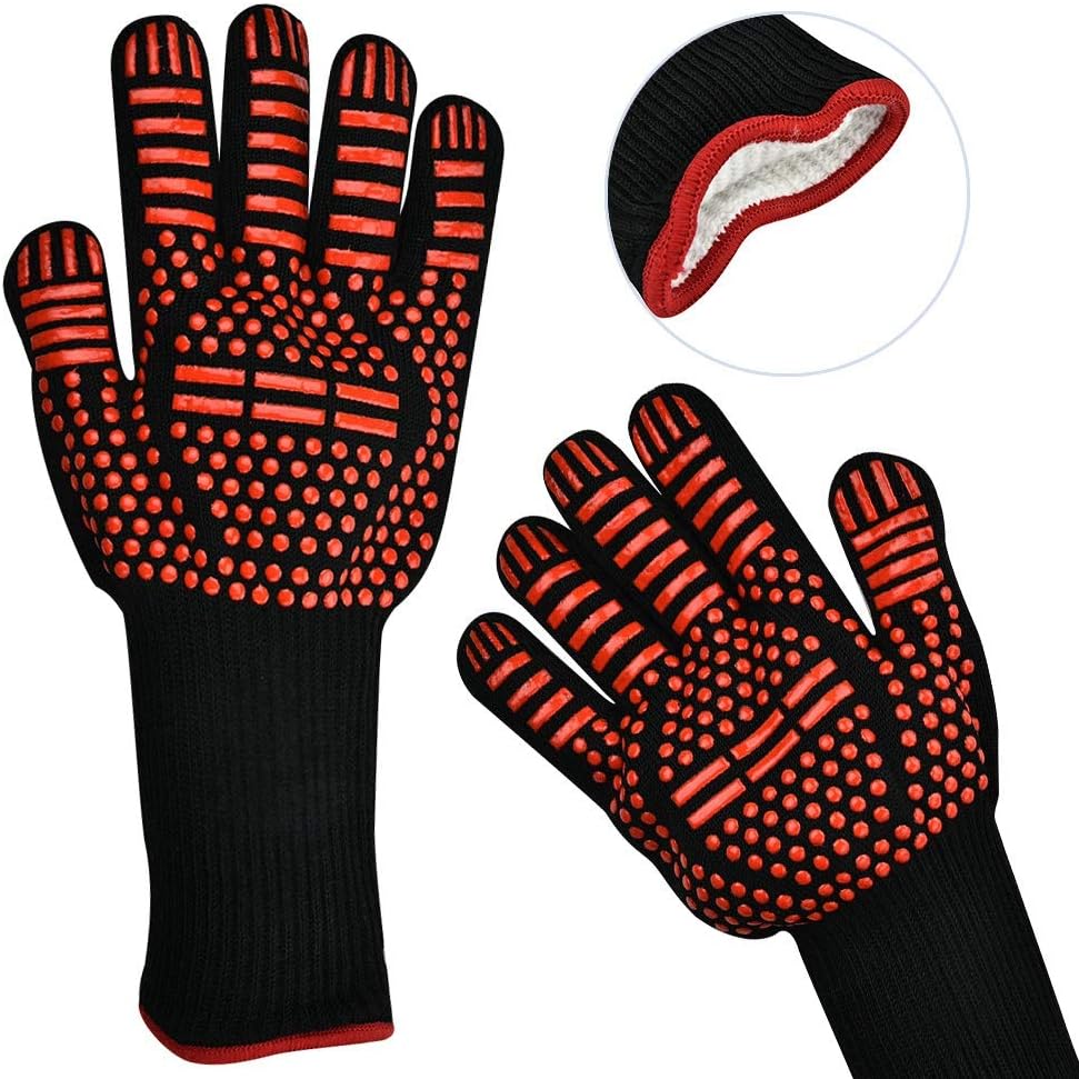 Heat Resistant Oven Gloves, 1472°F High Temperature Resistant Fireproof