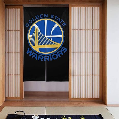Amazon ゴールデンステートウォリアーズロゴ のれん おしゃれ 目隠し 暖簾 遮光 湯 和風 防炎 間仕切り 玄関 ドアカーテン ドア 男湯 女湯 四季兼用 カーテン お部屋 室内 洗面所 飾り キッチン 出入り口 幅86 X丈143 のれん オンライン通販