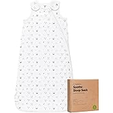 1-Pack Organic Baby Sleep Sacks, 100% Cotton - Soft & Breathable 0.5TOG Baby Wearable Blanket, Toddler Sleeping Sack 6-18 Months, Easy to Wear Transitional Swaddles for Newborns, Infants(M, KeaStory)