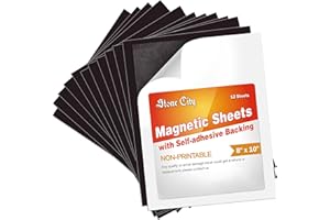 Stone City Magnetic Sheets with Self Adhesive Backing 8x10'' Photo Size 12 Sheets DIY Craft Dies Magnet Supply