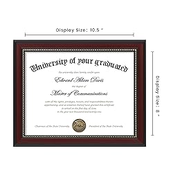 upsimples 8.5x11 Diploma Certificate Frame with